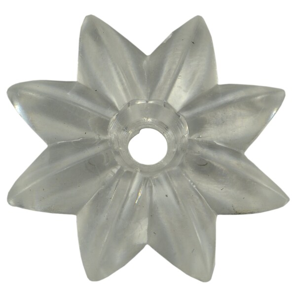 1-1/2" Clear Plastic Rosette Mirror Hardware 15PK
